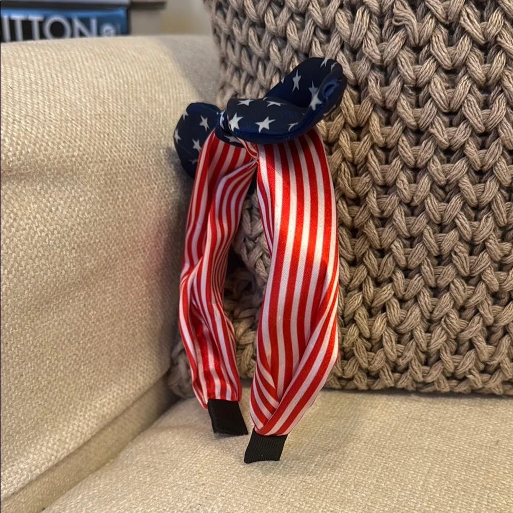 Patriotic Stars and Stripes Kids Headband - Picture 3 of 3